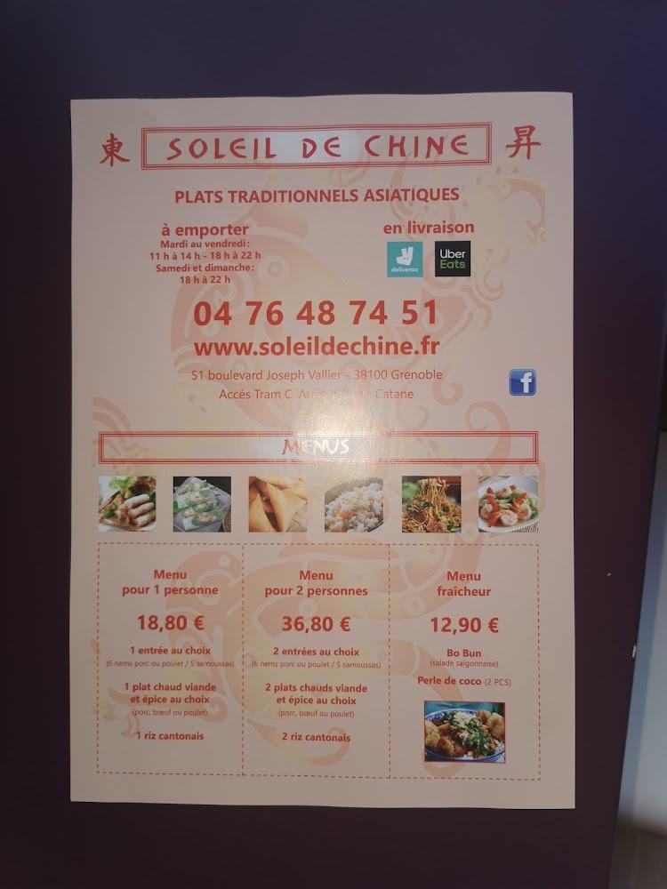 Restaurant Soleil de Chine - Menu Image 3